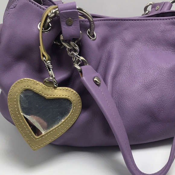 New Juicy Couture Purple Leather To Handle Bag - Picture 3 of 8